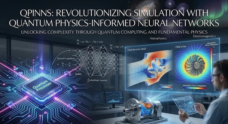 Quantum Physics-Informed Neural Networks (QPINNs)